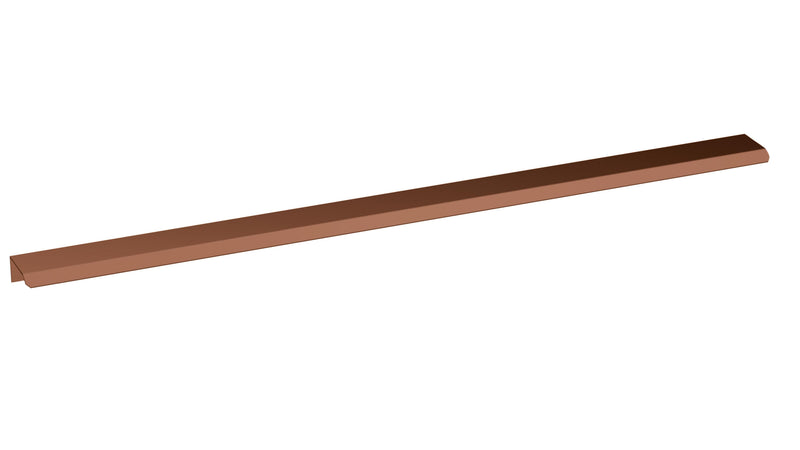 Nuie Finger Pull Furniture Handles (All Sizes) in 500mm Brushed Bronze (H1526)