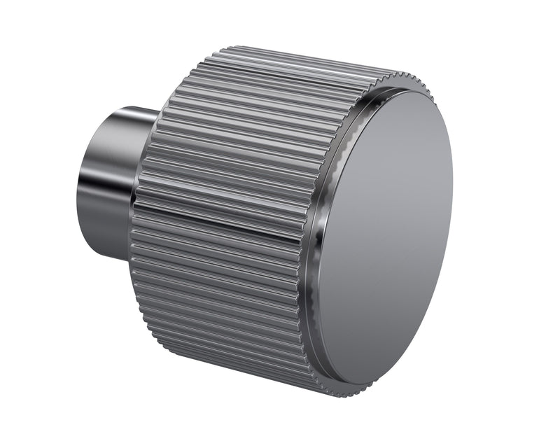 Nuie Fluted Furniture Knob in Brushed Pewter (H717)