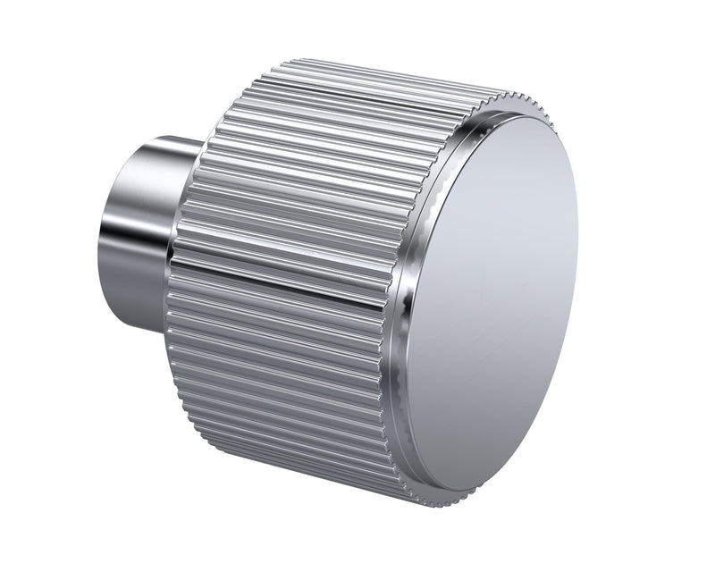 Nuie Fluted Furniture Knob in Chrome (H117)