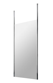 Nuie Framed Wetroom Screen with Ceiling Posts 1950mm (All Sizes) in 900mm Chrome (NWCP090)
