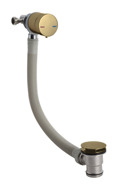 Nuie Freeflow Bath Filler Brushed Brass (E801)