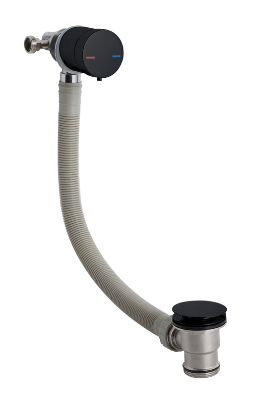 Nuie Freeflow Bath Filler Matt Black (E401)