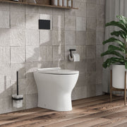 Nuie Freya round back to wall toilet pan lifestyle view