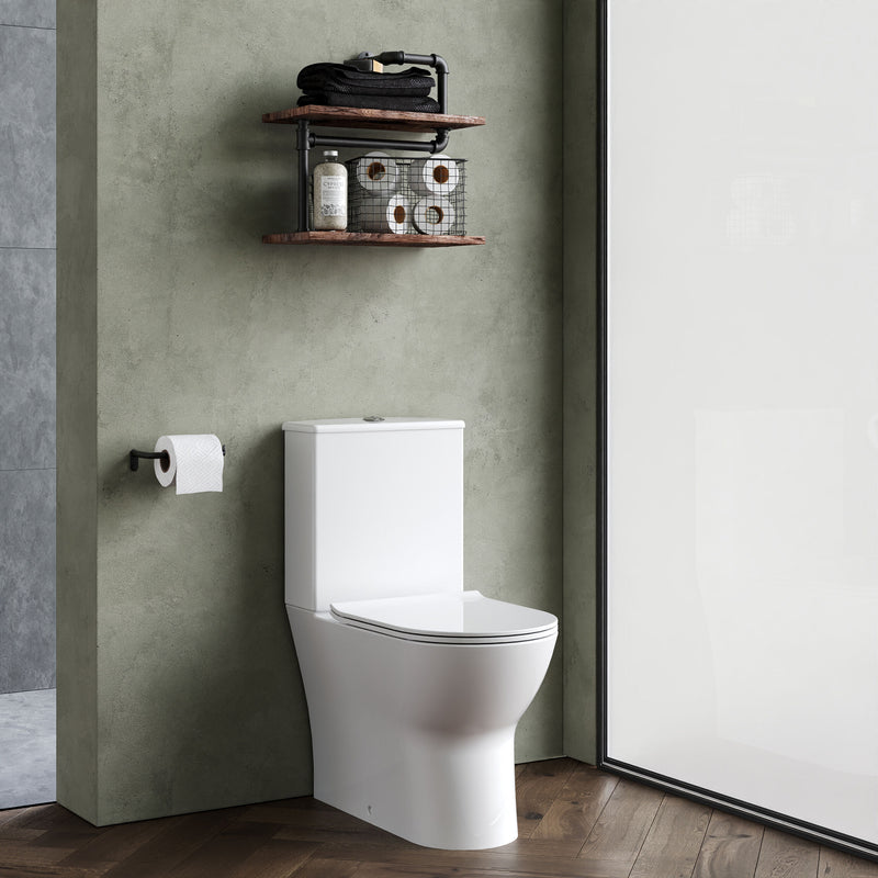 Nuie Freya close coupled toilet fitted in a family bathroom