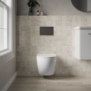 Nuie Freya wall hung toilet pan in a contemporary bathroom