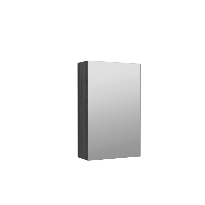 Nuie Fusion 450mm Wall Hung Mirror Cabinet in Brown Grey Avola (OFF516)