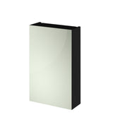 Nuie Fusion 450mm Wall Hung Mirror Cabinet in Charcoal Black (OFF616)