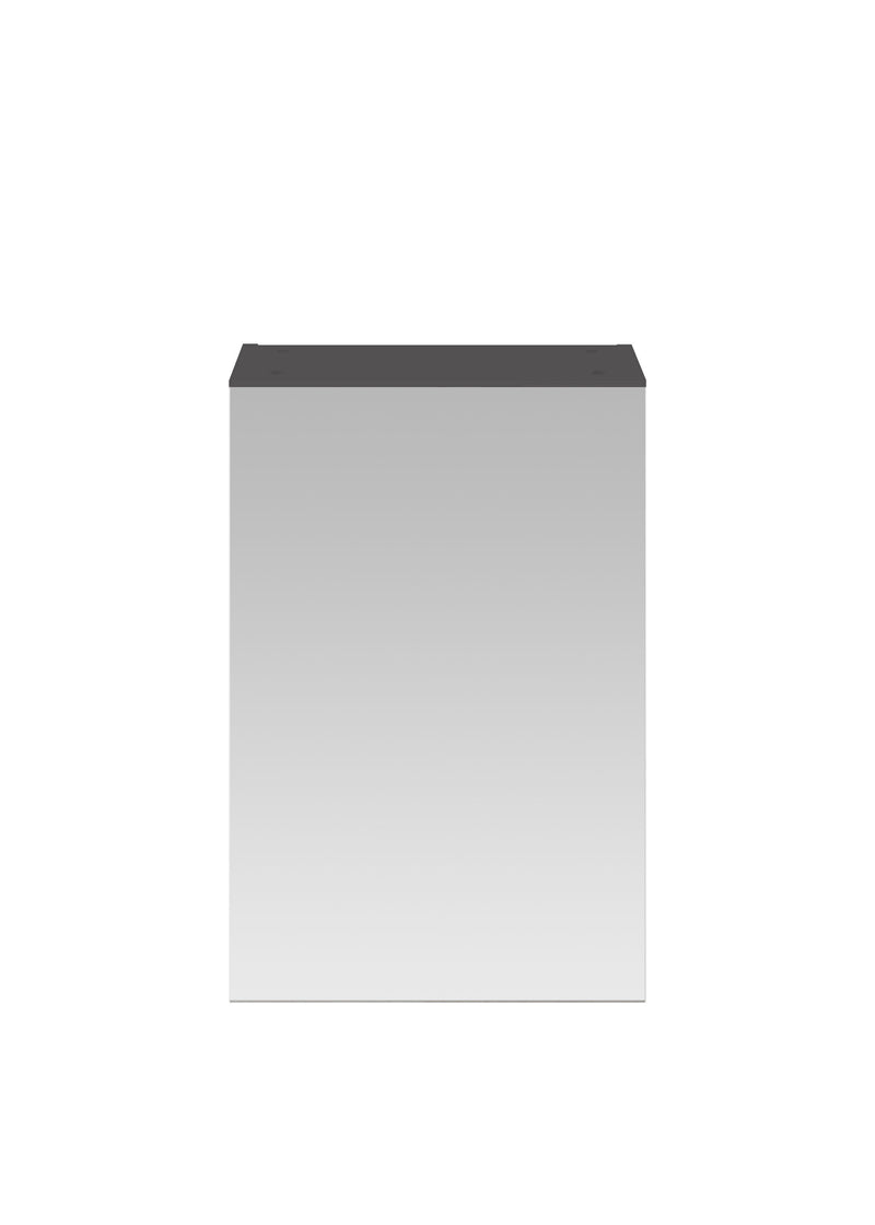 Nuie Fusion 450mm Wall Hung Mirror Cabinet in Gloss Grey (OFF916)