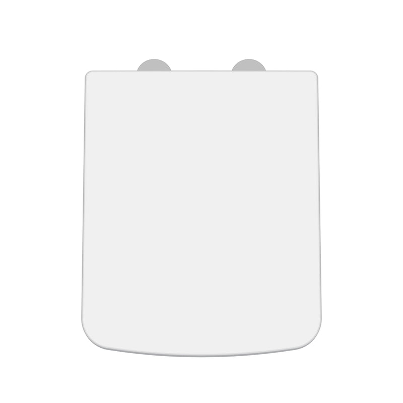 Nuie Gloss White D-Shaped Soft Close Toilet Seat with Quick Release Hinge (NCH198)