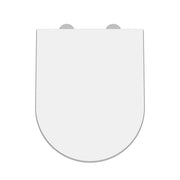 Nuie Gloss White D-Shaped Soft Close Toilet Seat with Quick Release Hinge (NTS007)