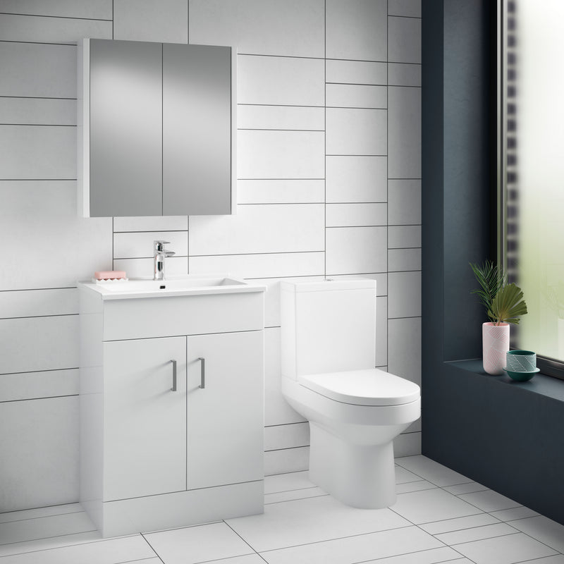 Nuie Harmony 380mm toilet pan and cistern lifestyle view
