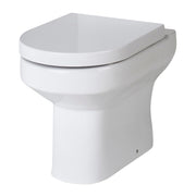 Nuie Harmony round back to wall toilet pan in white