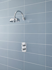 Nuie Chrome Fixed Shower Head lifestyle image
