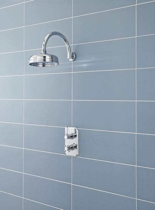 Nuie Chrome Fixed Shower Head lifestyle image