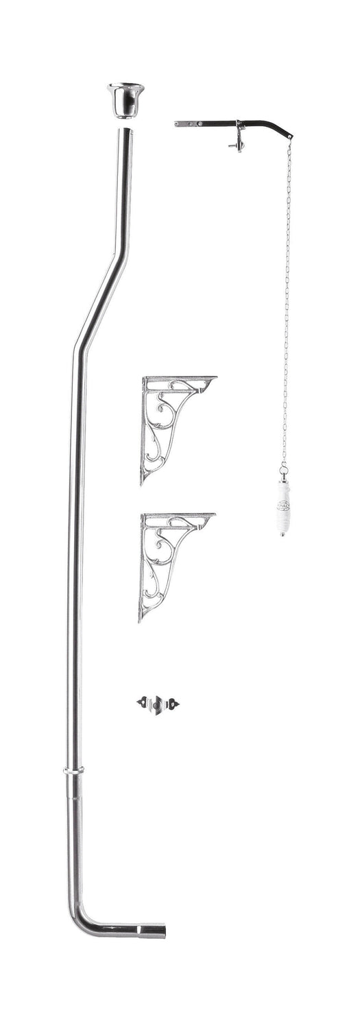 Nuie High Level Flush Pipe Pack Chrome (FA313)
