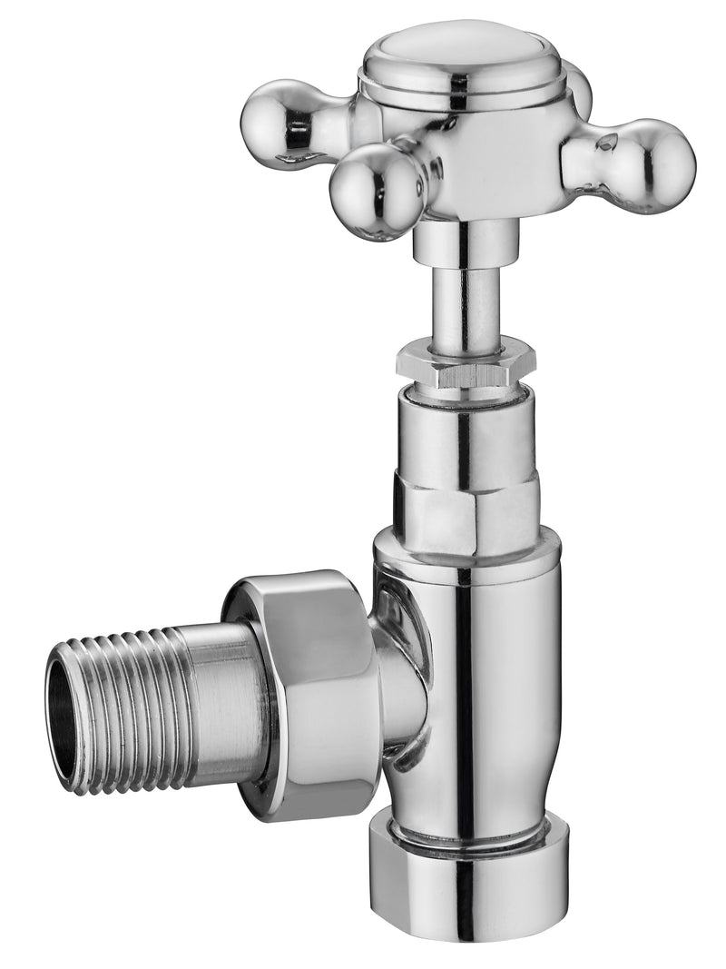 Nuie Chrome Angled Radiator Valve Pack — HT300