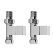 Nuie Chrome Straight Radiator Valve Pack — HT347