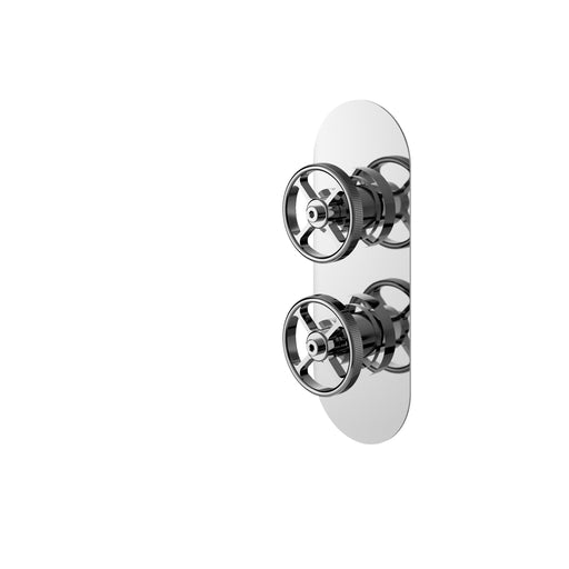 Nuie Industrial Twin Concealed Shower Valve (1 Outlet) in Chrome (SIWTW01)
