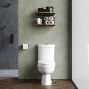 Nuie Ivo rimless close coupled toilet in a contemporary bathroom