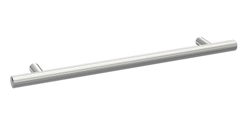 Nuie Knurled Bar Furniture Handles (All Sizes) in 192mm Chrome (H012)