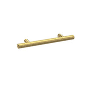 Nuie Knurled Bar Furniture Handles (All Sizes) in 96mm Brushed Brass (H030)