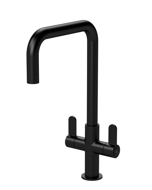 Nuie Kosi Kitchen Mixer Tap Twin Lever in Matt Black (KSI405DL)