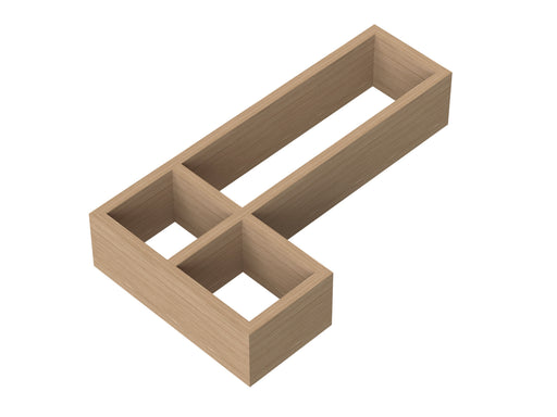 Nuie L-Shaped Bamboo Furniture Drawer Organiser (DDL300)