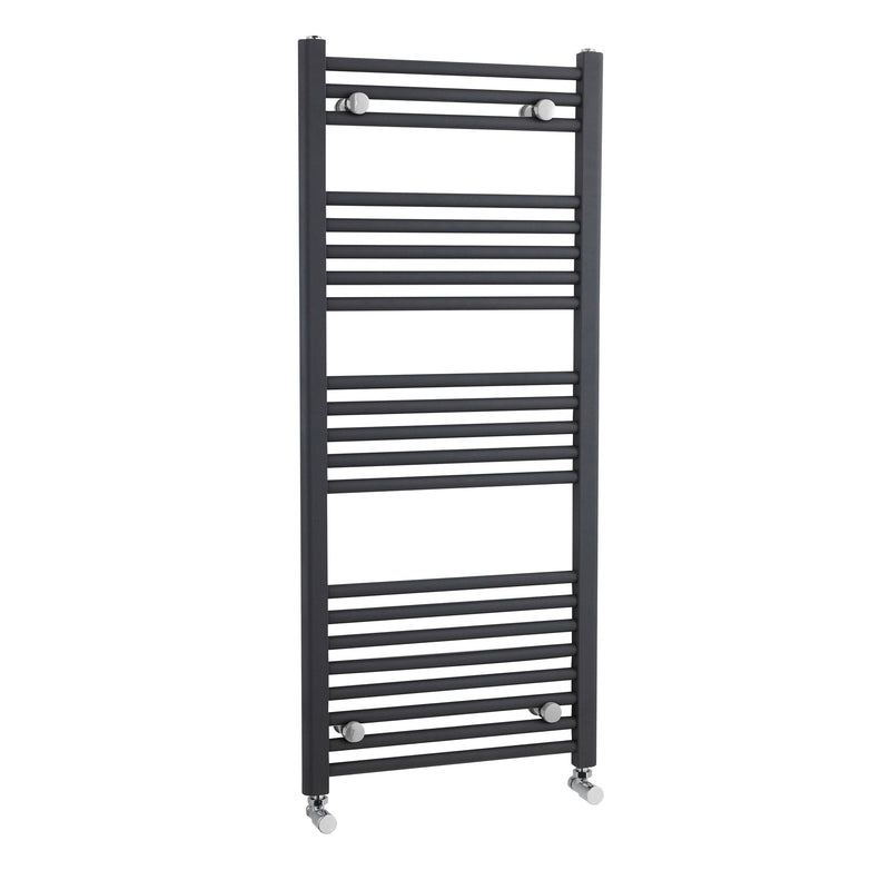 Nuie Ladder Anthracite 1150 x 500mm vertical heated towel rail