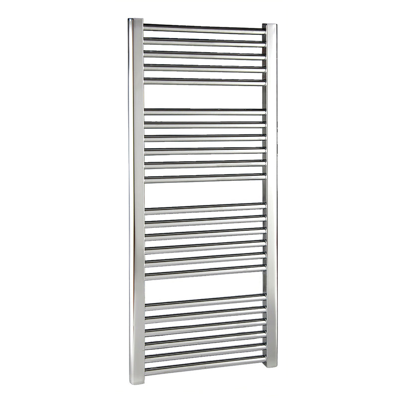 Nuie Ladder Chrome 1150 x 500mm vertical heated towel rail