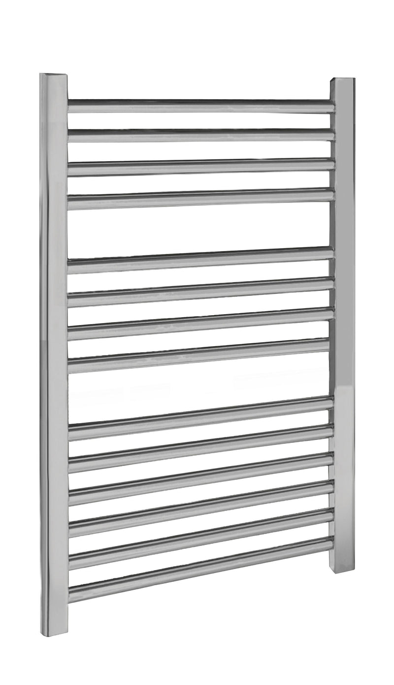 Nuie Ladder Chrome 700 x 500mm vertical heated towel rail