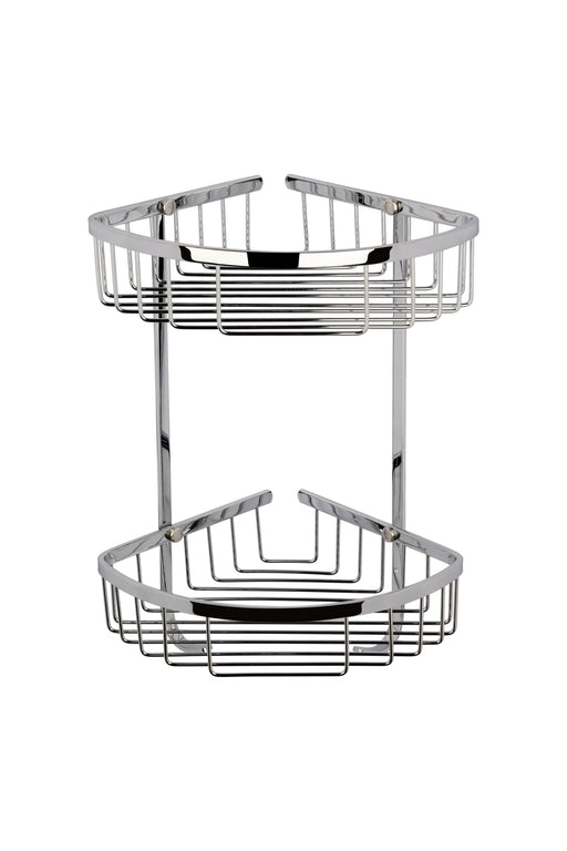 Nuie Large 2 Tier Corner Basket Chrome (LL308)