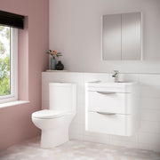 Nuie Lawton close coupled toilet in a contemporary bathroom
