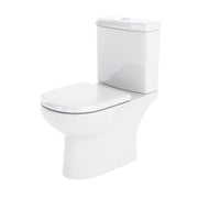 Nuie Lawton close coupled toilet pan and cistern in white