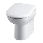 Nuie Lawton comfort height back to wall toilet pan in white