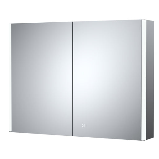 Nuie Leda 800 x 600mm Mirror Cabinet with Demister & Shaver Socket (LQ094)