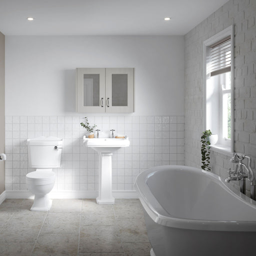 Nuie Legend traditional close coupled toilet in a period style bathroom