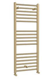 Nuie Lorica Brushed Brass 1200 x 500mm vertical heated towel rail