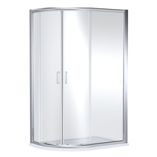 Nuie Lucie 1200mm Offset Quadrant Shower Enclosure in Chrome (AQU128N-E8)