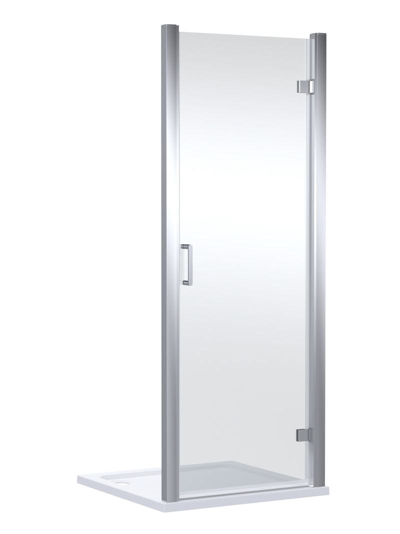 Nuie Lucie Hinged Shower Door 800mm - Chrome