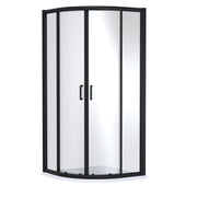 Nuie Lucie Quadrant Shower Enclosure 1000mm - Matt Black