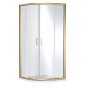 Nuie Lucie Quadrant Shower Enclosure 900mm - Brushed Brass