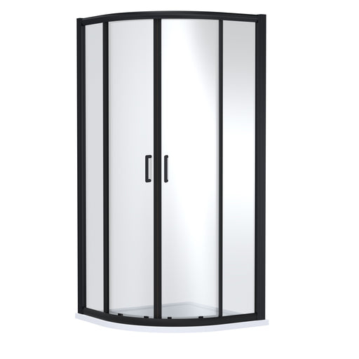 Nuie Lucie Quadrant Shower Enclosure 900mm - Matt Black