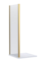 Nuie Lucie Shower Enclosure Side Panel 800mm - Brushed Brass