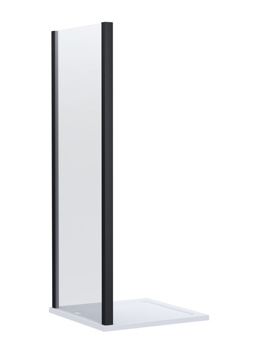 Nuie Lucie Shower Enclosure Side Panel 800mm - Matt Black