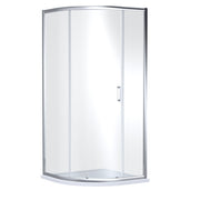 Nuie Lucie Single Entry Curved Shower Enclosure 900mm - Chrome