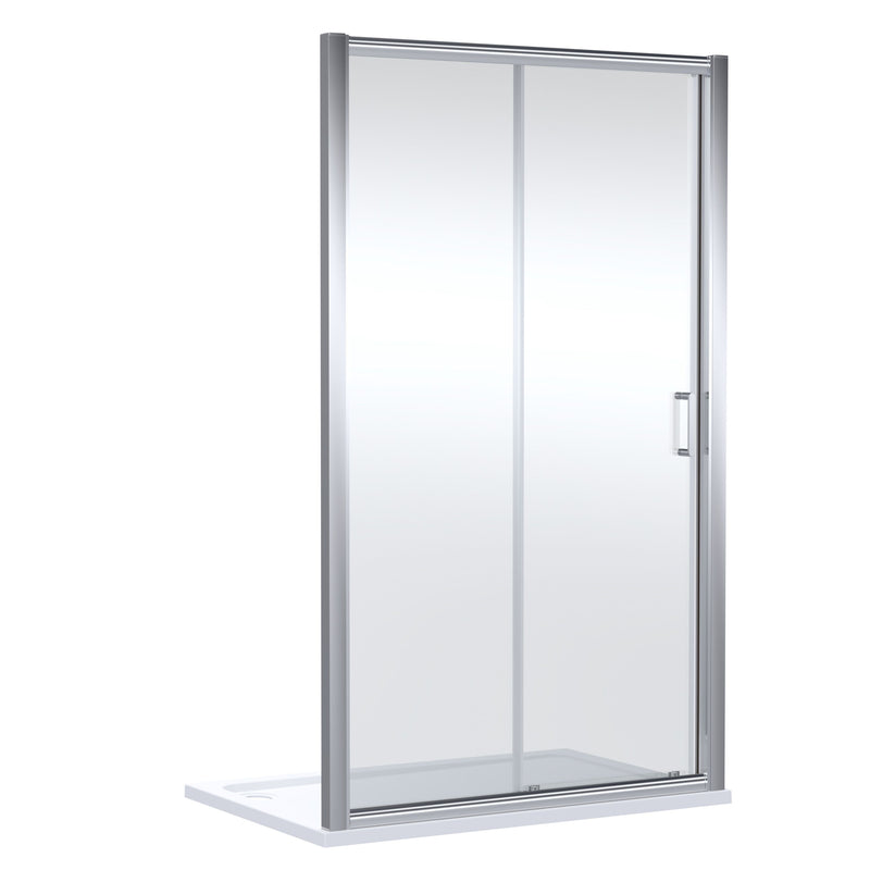 Nuie Lucie Sliding Shower Door 1200mm - Chrome