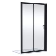 Nuie Lucie Sliding Shower Door 1200mm - Matt Black
