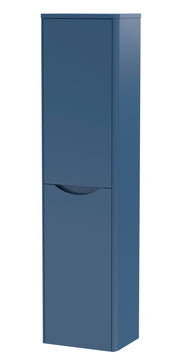 Nuie Lunar 356mm wall hung tall cabinet in Satin Blue