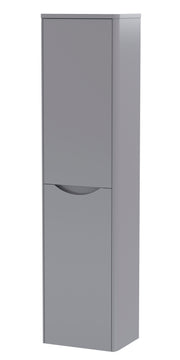 Nuie Lunar 356mm wall hung tall cabinet in Satin Grey