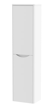 Nuie Lunar 356mm wall hung tall cabinet in Satin White